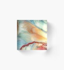 Colorful marble abstraction Acrylblock