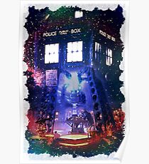 Nebula Public call Box In Space iPhone Case Poster