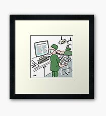 Surgeon Prepares for an Operation Framed Print