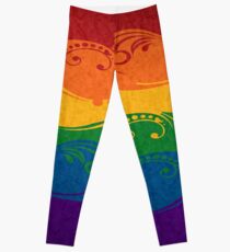 Ornamental Rainbow Flag Leggings