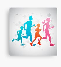 Sporty Family Canvas Print