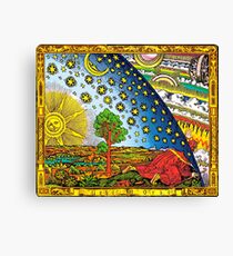 Flammarion engraving in Color Canvas Print