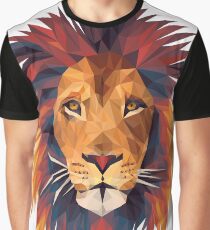 Low-Poly-Löwe Grafik T-Shirt