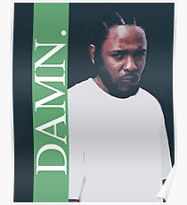DAMN. - KENDRICK LAMAR ILLUSTRATION - green Poster