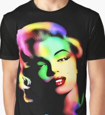 Marilyn Monroe Rainbow Colors Graphic T-Shirt
