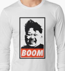 Kim Jong Un BOOM Long Sleeve T-Shirt