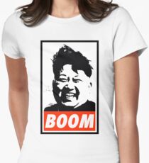 Kim Jong Un BOOM Women's Fitted T-Shirt