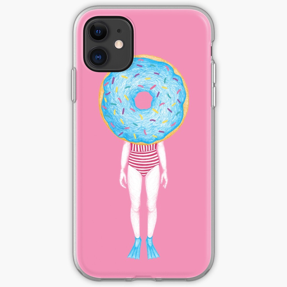 The Summer Treats : Blue Doughnut iPhone Case & Cover