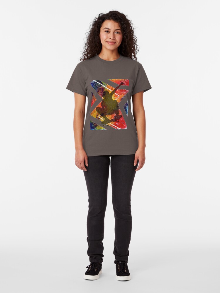 Alternate view of BORN TO SKATE SKATEBOARDER Classic T-Shirt