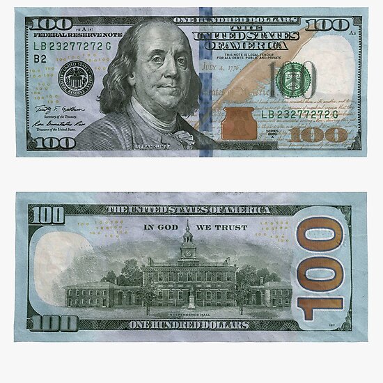 "100 Dollar Bill Money" Photographic Print by rocklanone Redbubble