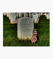 Unknown US Soldier Photographic Print