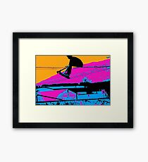 Tail Grabbing High Flying Scooter Framed Print