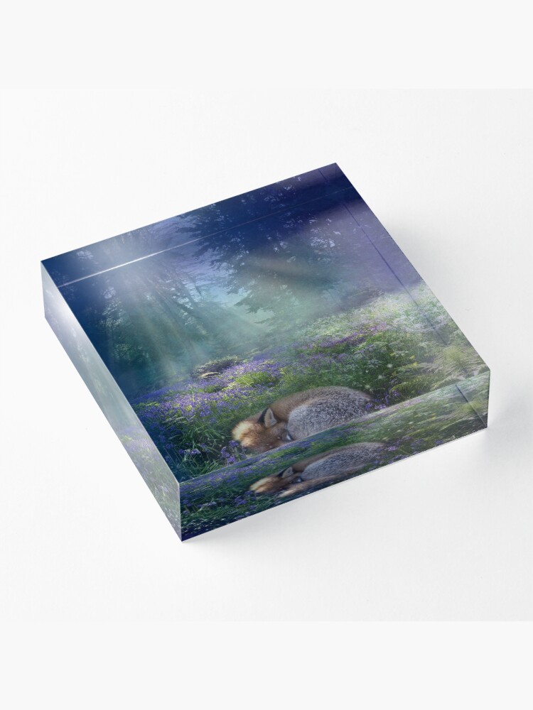 Alternate view of Bluebell Dawn Acrylic Block