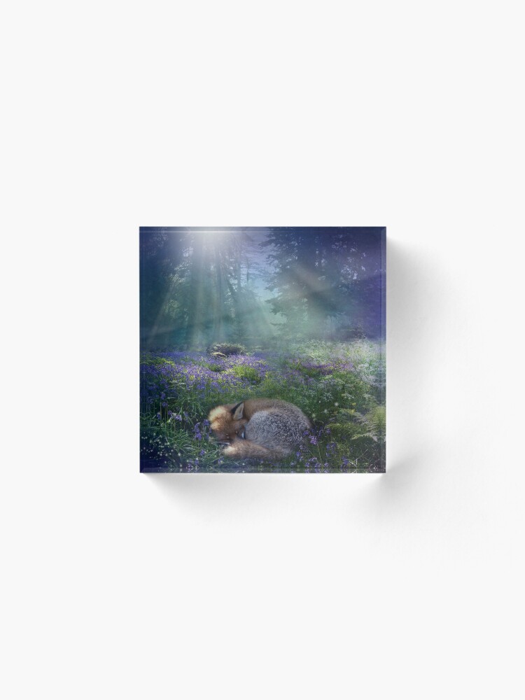 Alternate view of Bluebell Dawn Acrylic Block