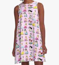 Mops Prinzessinnen Version 2 A-Linien Kleid