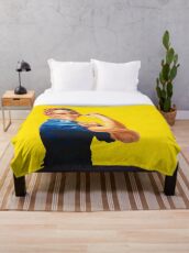 Rosie The Riveter Retro-Stil Design Fleecedecke