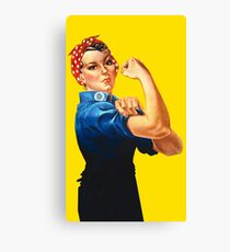 Rosie The Riveter Retro Style design Canvas Print