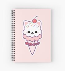 Ice Cream Kitty Spiral Notebook