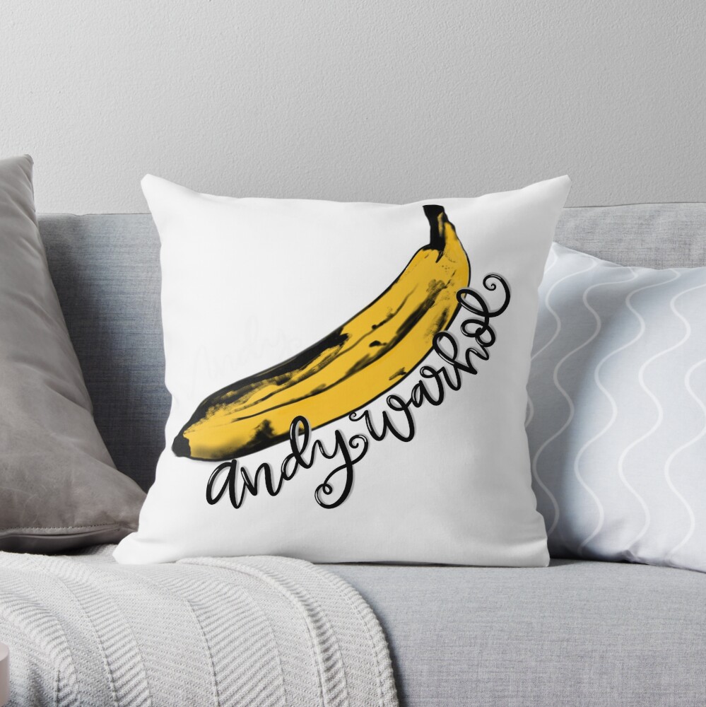 warhol banana pillow