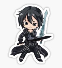 Pegatina Arte de la espada de Kirito en línea