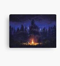 A Knight At Rest Canvas Print
