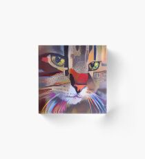 Catnip Dreaming (Electric Catnip) Acrylic Block