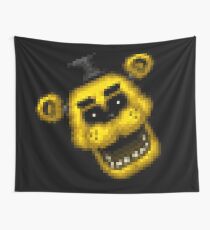 Five Nights at Freddy's 1 - Pixel art - Golden Freddy 2 Wall Tapestry