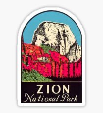 Vintage Zion National Park Utah Decal Sticker