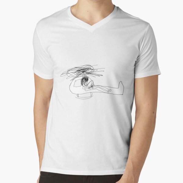 Grandma Irene in Helicopter V-Neck T-Shirt