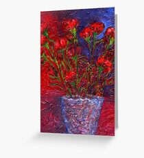 Carnations Greeting Card