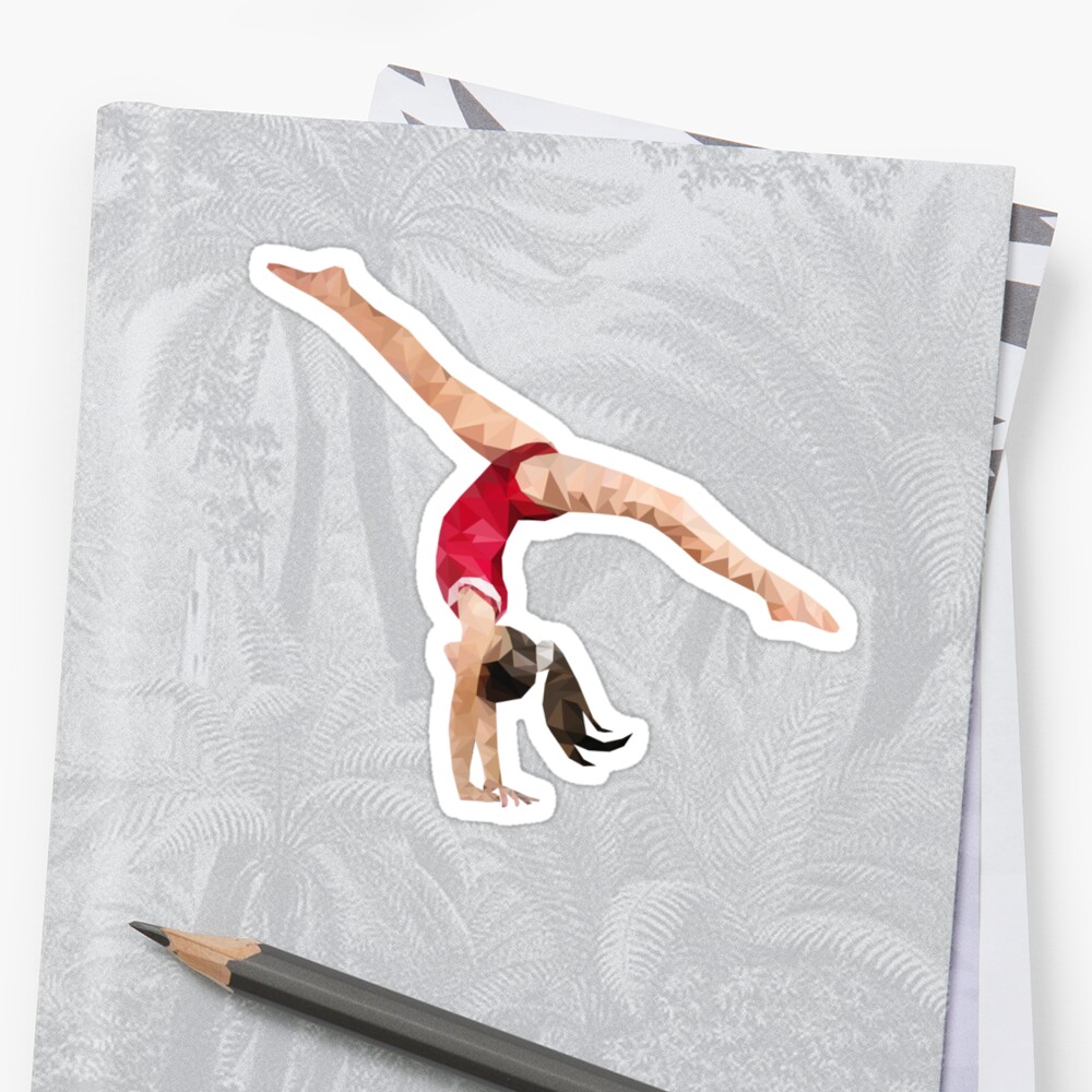 Gymnast Sticker By Sportart Redbubble