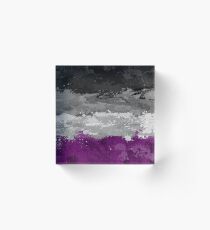 Asexual Paint Splatter Flag Acrylic Block
