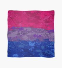 Bisexual Paint Splatter Flag Scarf