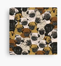 Lienzo Pugs sociales