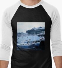 Landscapes: Torquay Harbour Men's Baseball ¾ T-Shirt