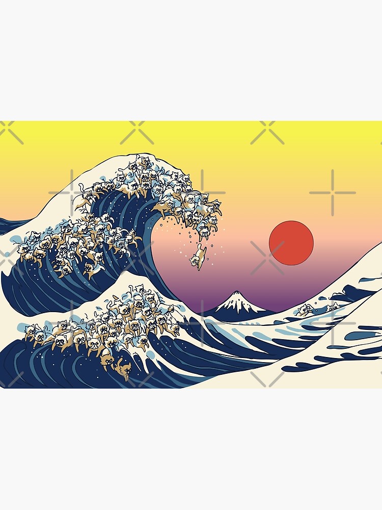 The Great Wave of Cat by Huebucket