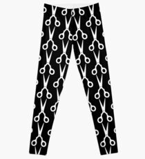 White Scissors Leggings