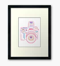 Cute Pastel Camera Framed Print