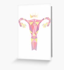 Royal Uterus Pattern Greeting Card