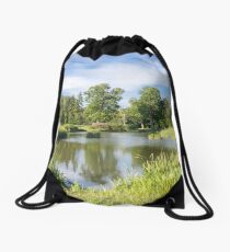Rural Lake Drawstring Bag