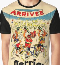 LE TOUR DE FRANCE: Weinlese-Perrier-Wasser-Werbung Grafik T-Shirt