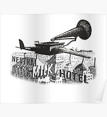 im Flugzeug über dem Meer Poster