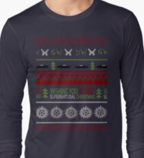Supernatural Christmas Sweater Long Sleeve T-Shirt