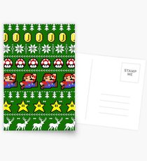 Postales Super Mario 8-bit Ugly Christmas