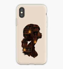 Vinilo o funda para iPhone La niña ama los libros