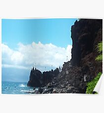 JUMPING BLACK ROCK Poster