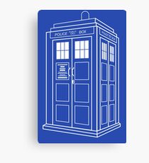 Who Police Booth Canvas Print
