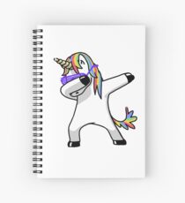 Dabbing Unicorn Shirt Dab Hip Hop Funny Magic Spiral Notebook