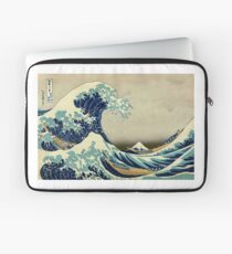Hokusai, The Great Wave off Kanagawa, Japan, Japanese, Wood block, print Laptop Sleeve