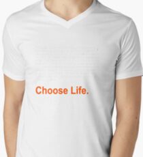 T2 Trainspotting 2 Choose Life Men's V-Neck T-Shirt